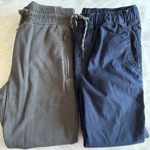 Gap Kids Boys Pull-on Jogger Pants, Bundle of 2, Sz M